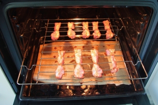 Bacon aus dem Ofen